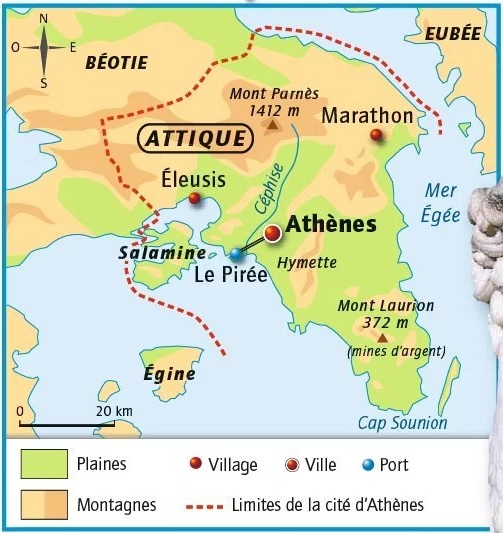 Carte Attique